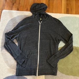 Super soft and cozy grey zip hoodie from Alternative, size 2XL